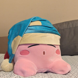 kirby with nightcap plushie